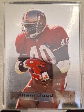 William Floyd #40 San Francisco 49ers Football Card - Red & Gold